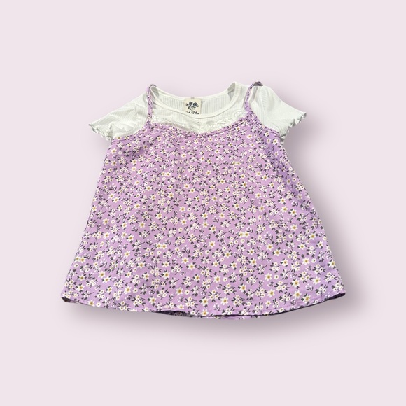 Lily Bleu Other - Girls Lily Bleu Charming Lilac Floral Print Camisole Tee Shirt Size 8